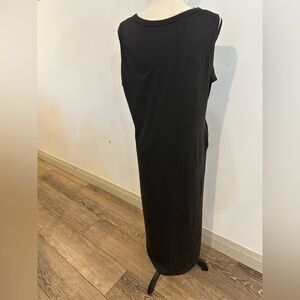 Casual Black Sleeveless Cotton Blend Maxi Dress Eye of Horus